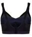Womens/ladies Medium Support Sports Bra Black Champion-3