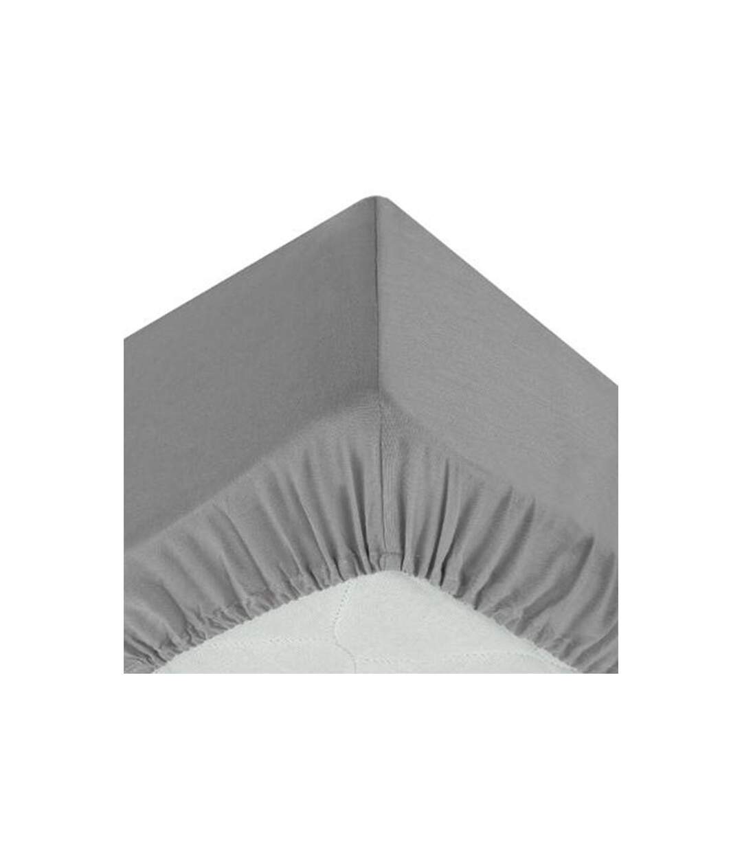 Drap Housse Intérieur 90x190cm Gris-1
