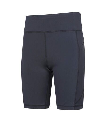 Womens/ladies Bounce Legging Shorts Jet Black Mountain Warehouse