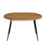 Table extensible ovale pour 4 à 6 personnes effet bois - L.120 à 160cm-4