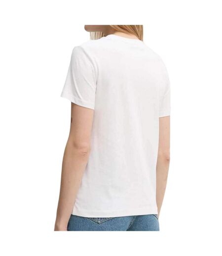 T-shirt Blanc Femme Calvin Klein Jeans Label Regular - L