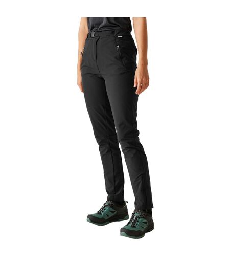 Pantalon De Randonnée À Taille Semi-élastiquée Montorn Femme Noir Regatta