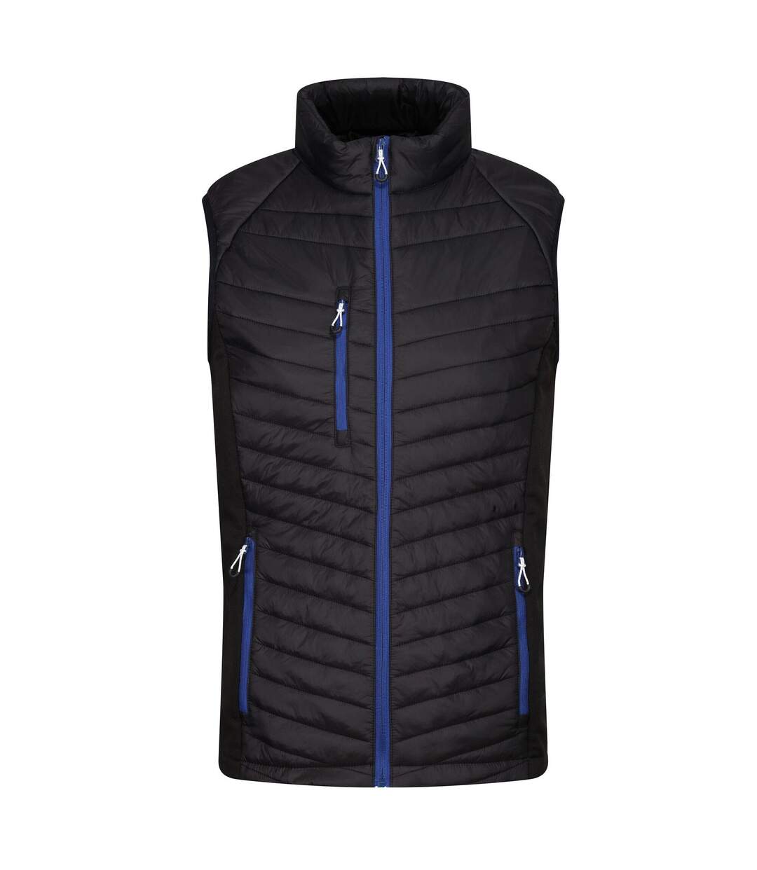 Mens Navigate Quilted Hybrid Gilet Black New Royal Regatta-1