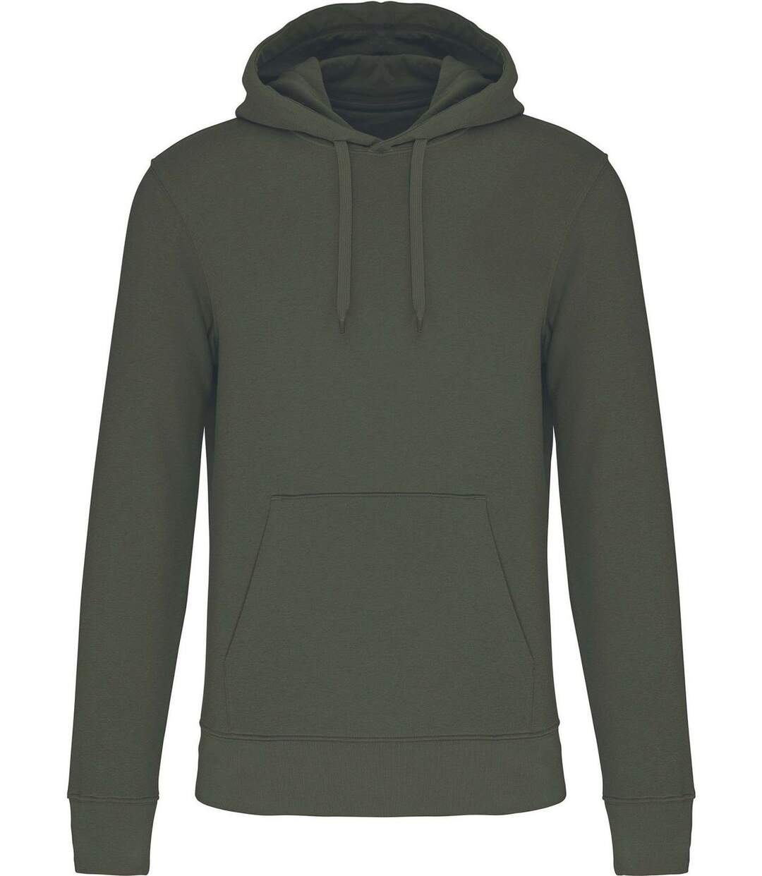 Sweat à capuche écoresponsable - Homme - K4027 - vert kaki foncé