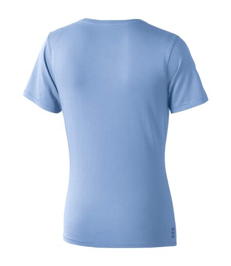 Elevate Womens/Ladies Nanaimo Short Sleeve T-Shirt (Light Blue)