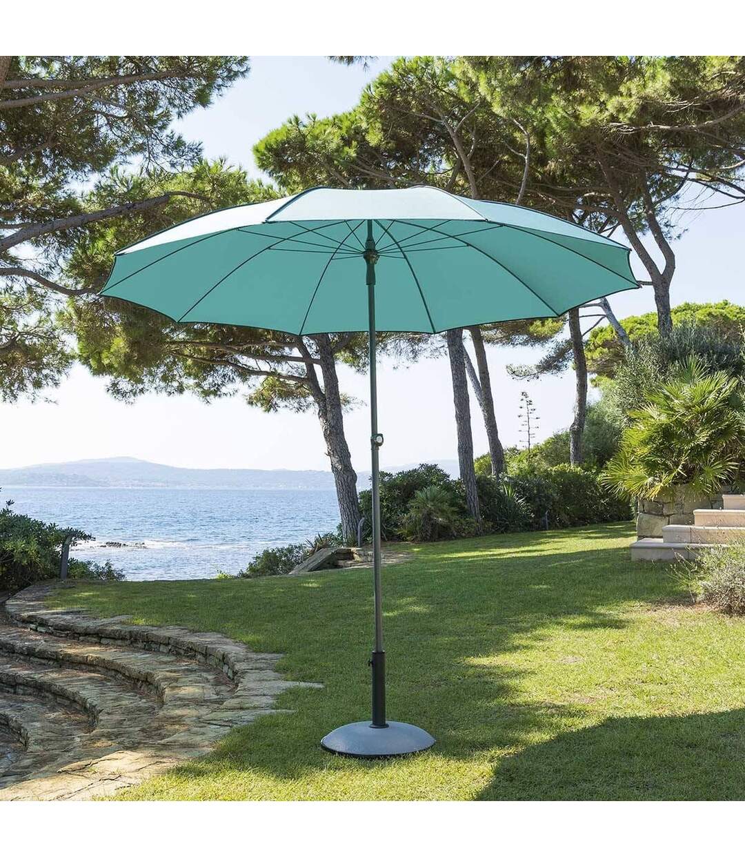 Parasol droit rond Bogota - Inclinable - Diam. 250 cm