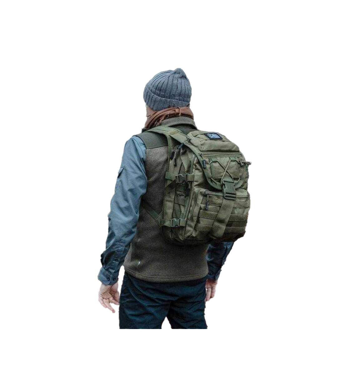 Sac À Dos De Randonnée Survival Taille Unique Vert Kaki Offlander-1