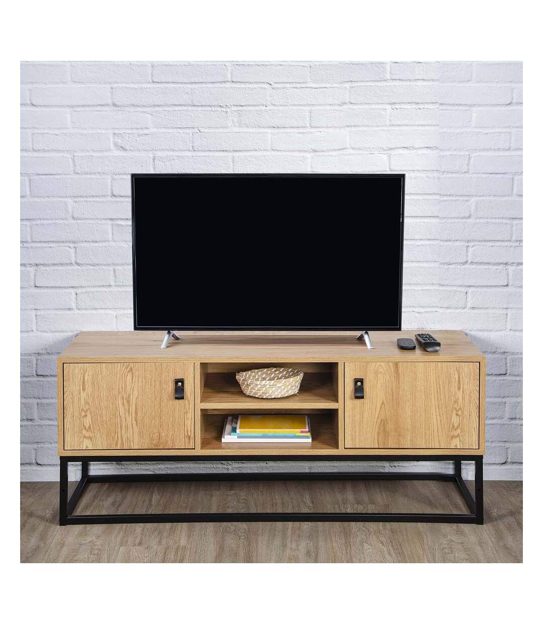 Meuble TV en bois et métal Abbott-2