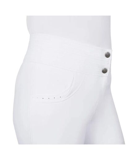 Womens/ladies Fenham Diamante Breeches White Coldstream