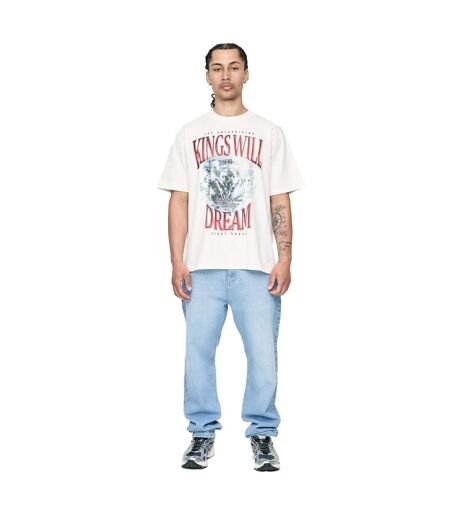 T-shirt Studio Snake Smile Homme Blanc Cassé Kings Will Dream