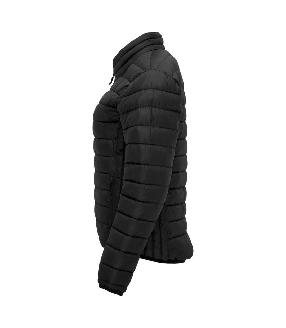 Womens/ladies Finland Insulated Jacket Solid Black Roly-3