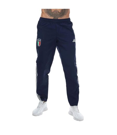 Mens 2023/24 Italy Presentation Jogging Bottoms Blue Adidas