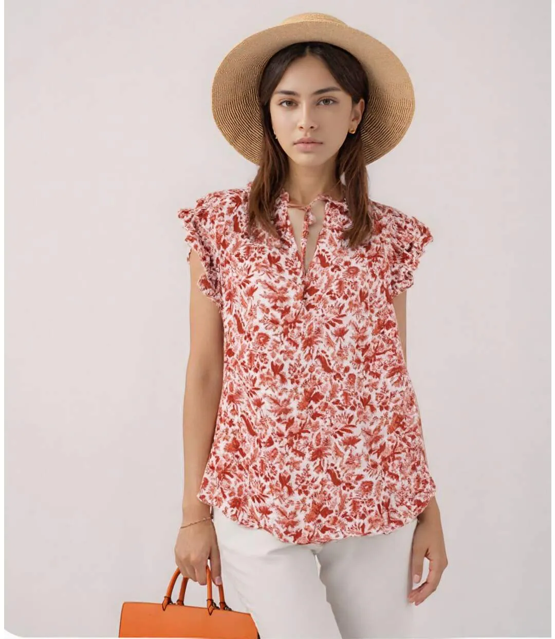 Tee shirt femme sans manche motifs liberty - Fraicheur et de modernité-4