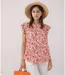Tee shirt femme sans manche motifs liberty - Fraicheur et de modernité-4