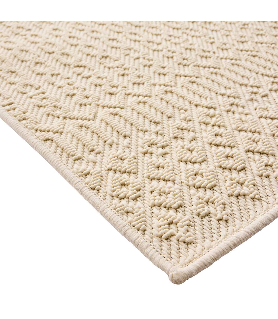 Tapis Tissé en Relief Sinata 120x170cm Naturel-2