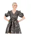 Robe Courte Femme Jaune Or Lovedrobe-2