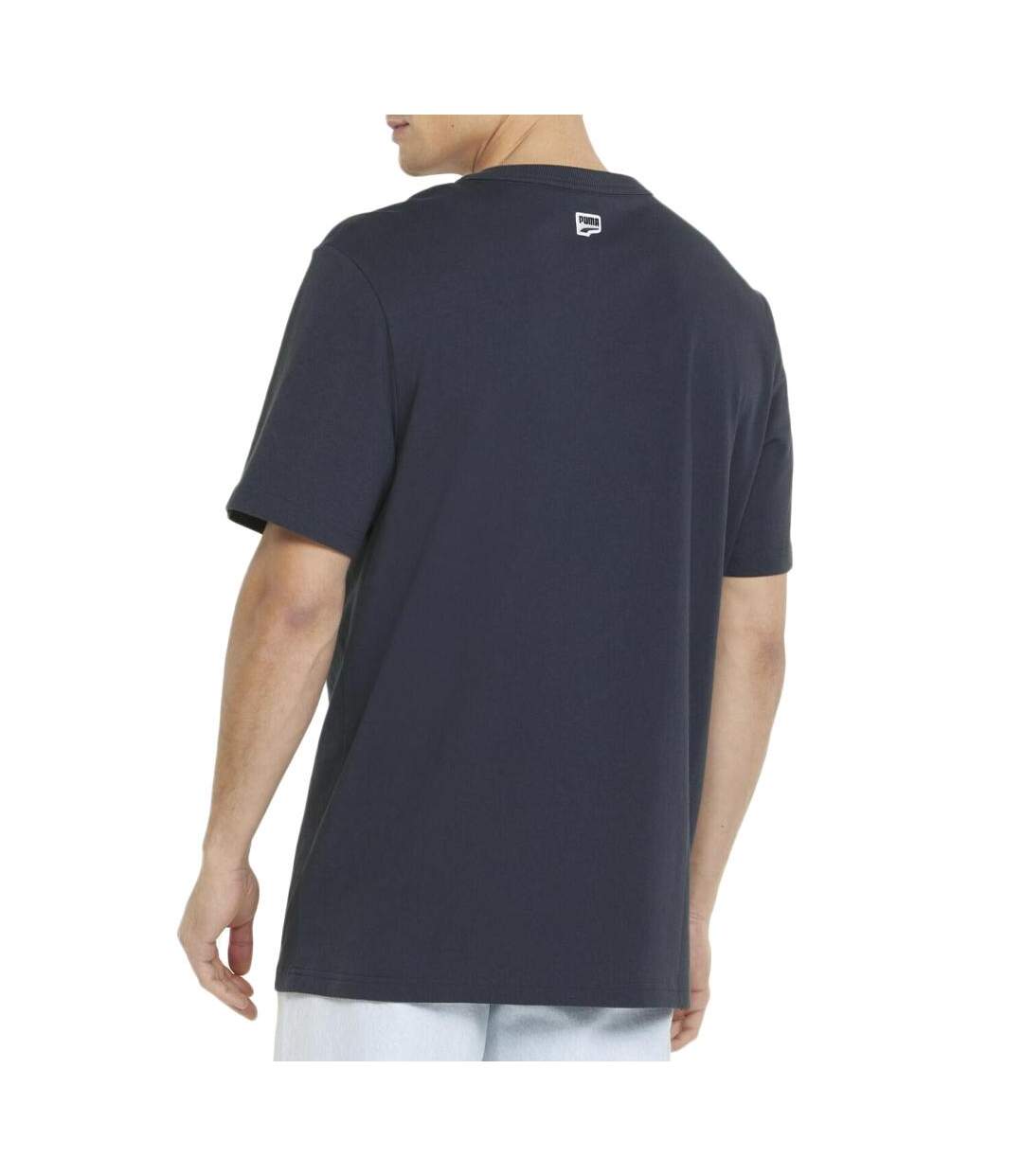 T-shirt Marine Homme Puma Downtown - M