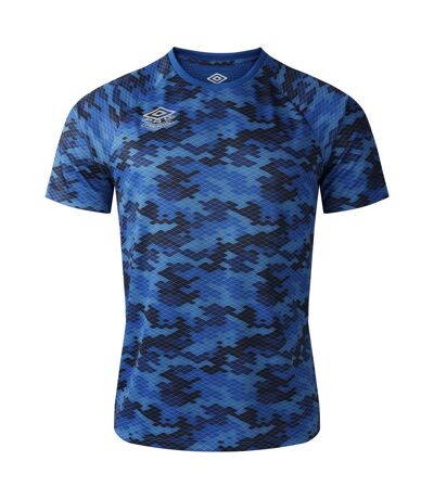 Mens Pro Training Graphic Camo Jersey Classic Blue Umbro