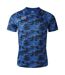 Mens Pro Training Graphic Camo Jersey Classic Blue Umbro-1