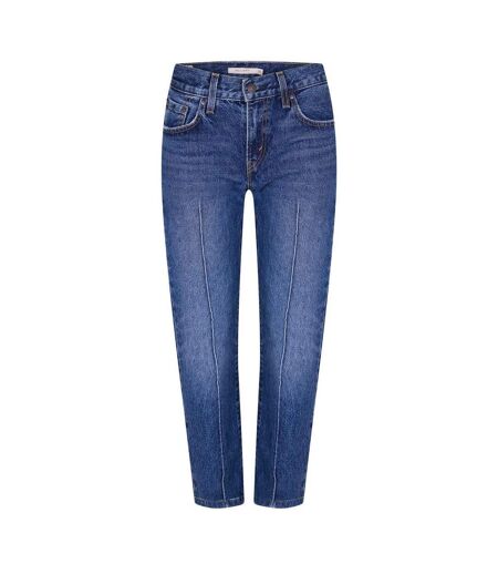 Womens/ladies Middy Straight Leg Jeans Blue Levis
