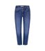 Womens/ladies Middy Straight Leg Jeans Blue Levis-1