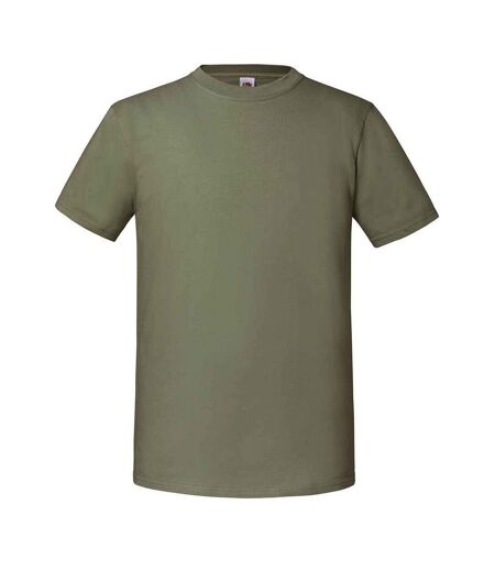 T-shirt Iconic Premium Homme Olive Classique Fruit Of The Loom