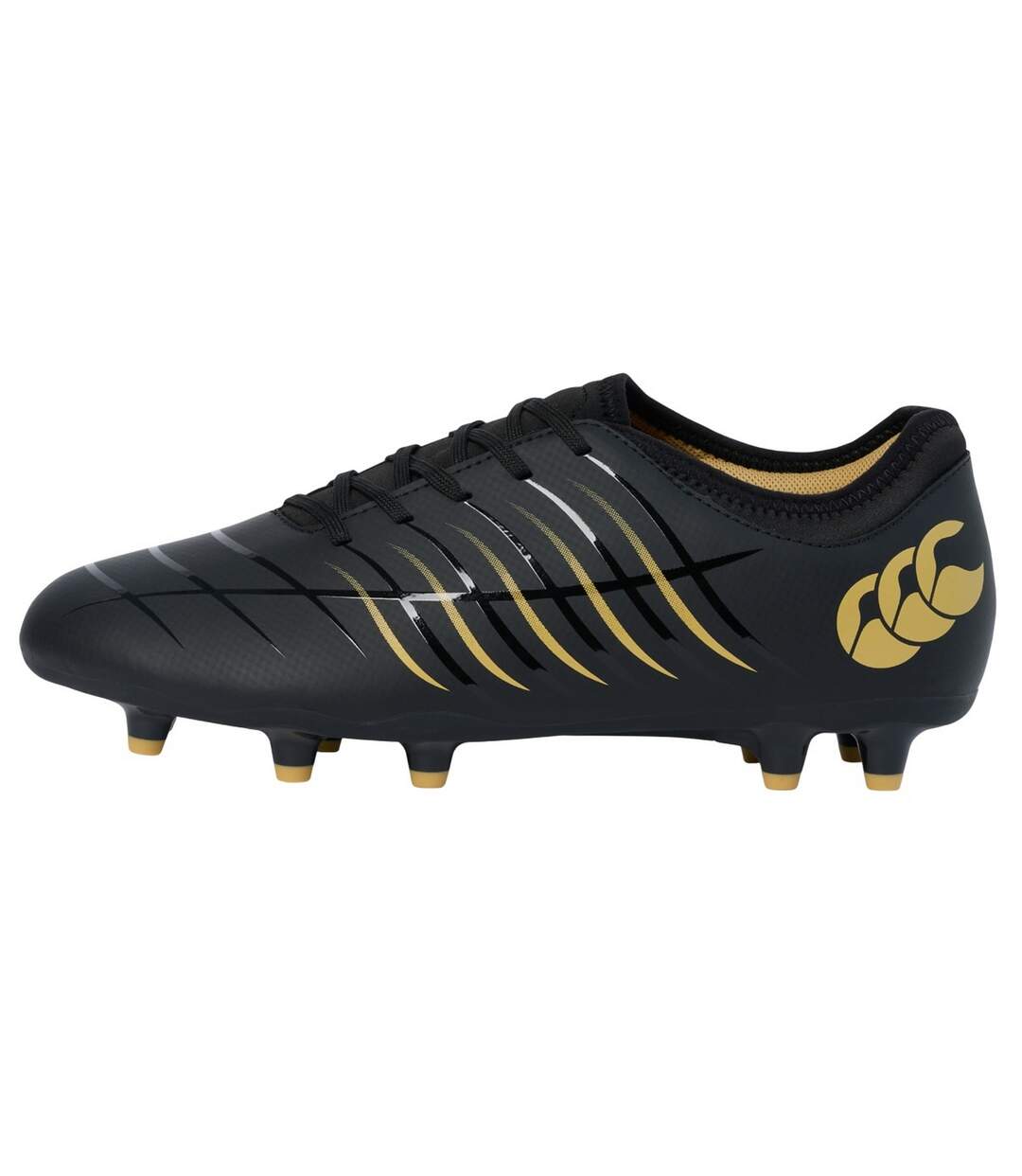 Unisex Adult Phoenix 2.0 Team Firm Ground Rugby Boots Black Canterbury-3
