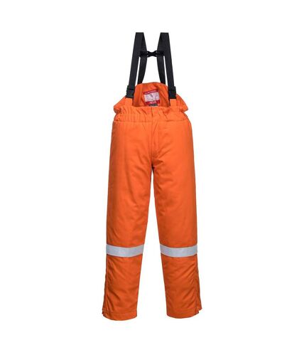 Portwest Mens Flame Resistant Anti-Static Winter Salopettes (Orange) - UTPW383