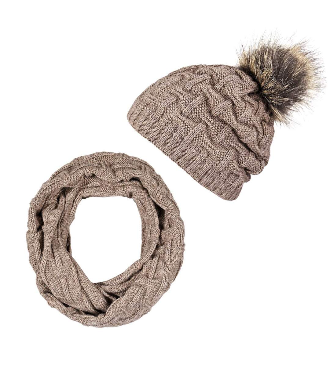 Snood et bonnet Nora  - Fabriqué en UE-1