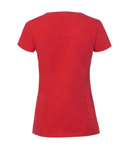 T-shirt iconic femme rouge Fruit of the Loom