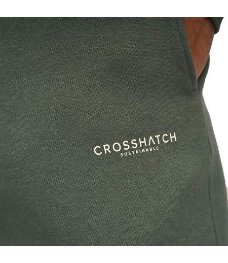 Crosshatch Mens Traymax Sweatpants (Pack of 2) (Khaki/Stone)