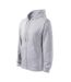 Mens Trendy Full Zip Hoodie Grey Malfini-3