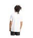 Polo Motif/style 3 Rayures Homme Blanc Noir Adidas-3