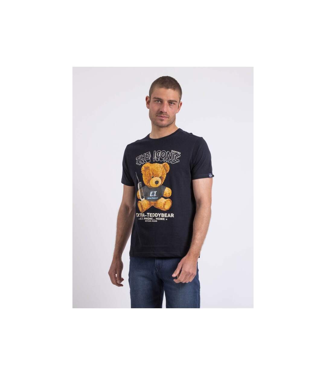T-shirt col rond pur coton NEVERSO-1