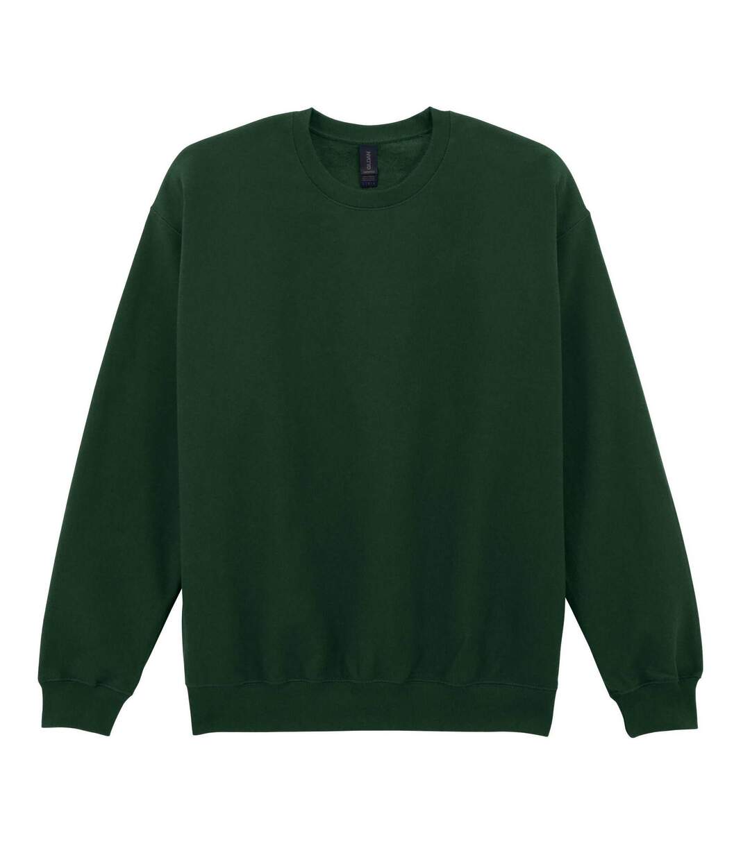 Sweat Uni Col Ras-du-cou Softstyle Adulte Vert Foncé Gildan-2