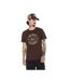 T-shirt col rond en coton homme avec Logo Log8 Marron Vondutch-1