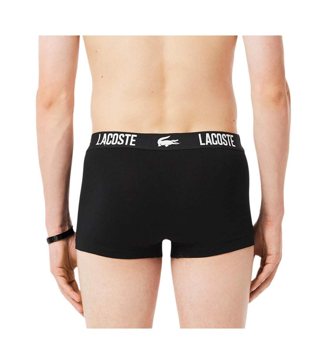 X3 sous-vêtement noir homme lacoste stretch - l-2