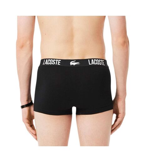 X3 sous-vêtement noir homme lacoste stretch - l