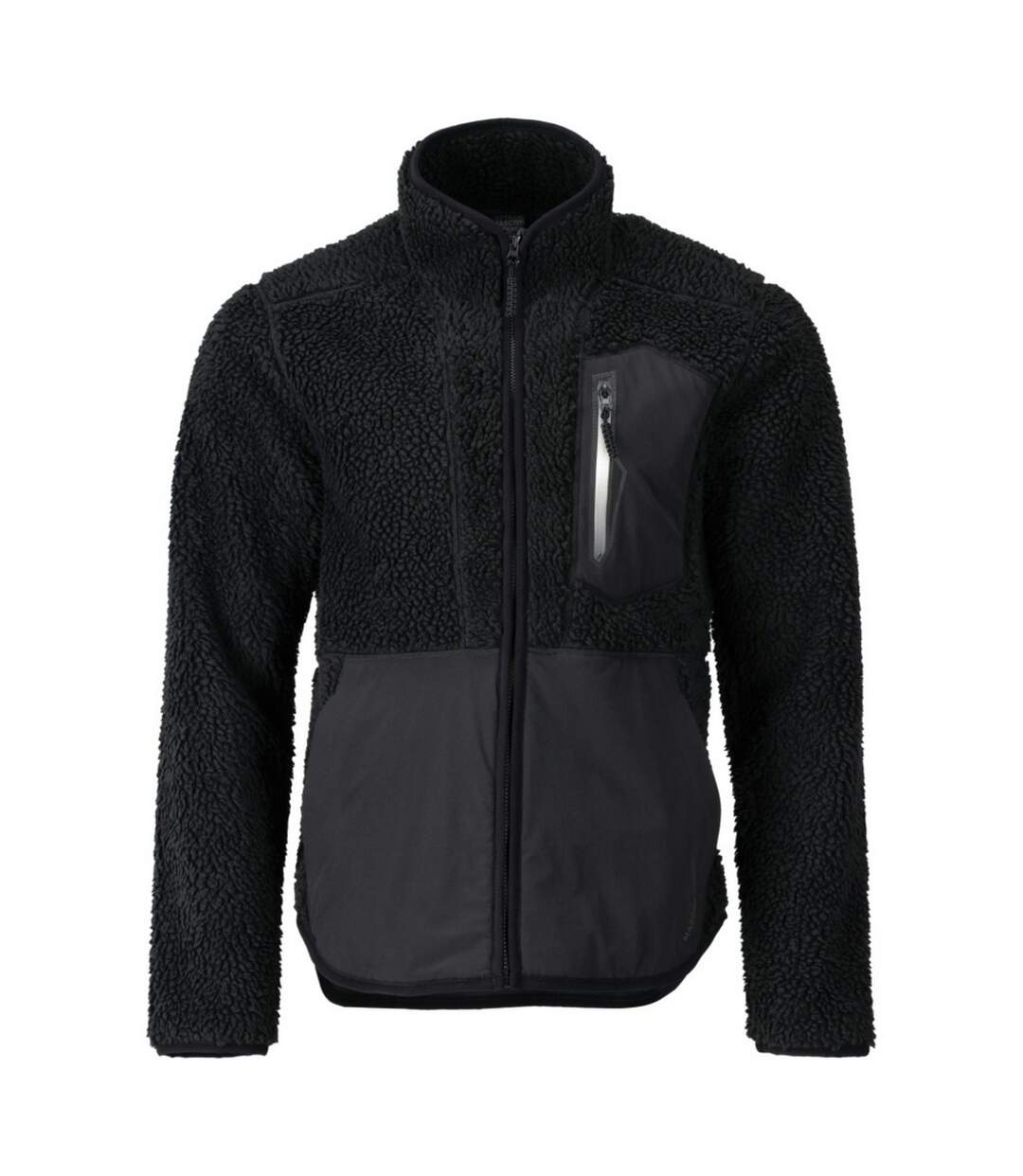 Mens Customized Zipped Jacket Black Mascot-1