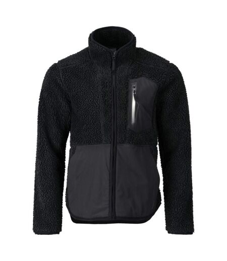 Mens Customized Zipped Jacket Black Mascot