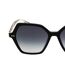 Lunettes De Soleil Motif/style Hexagone Femme Taille Unique Noir Brillant Gris Tommy Hilfiger-3