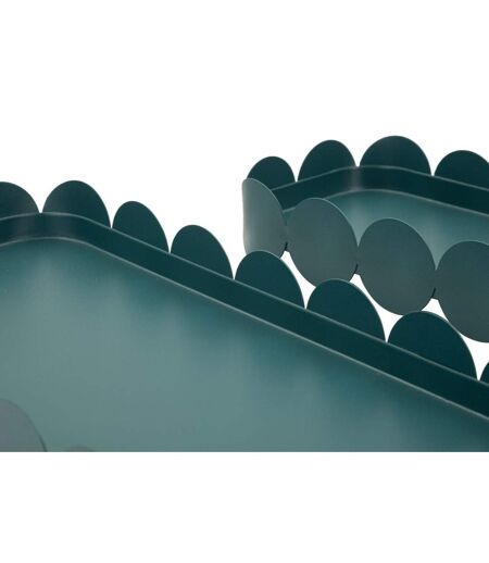 Lot de 2 Plateaux Déco Saturn 40cm Bleu