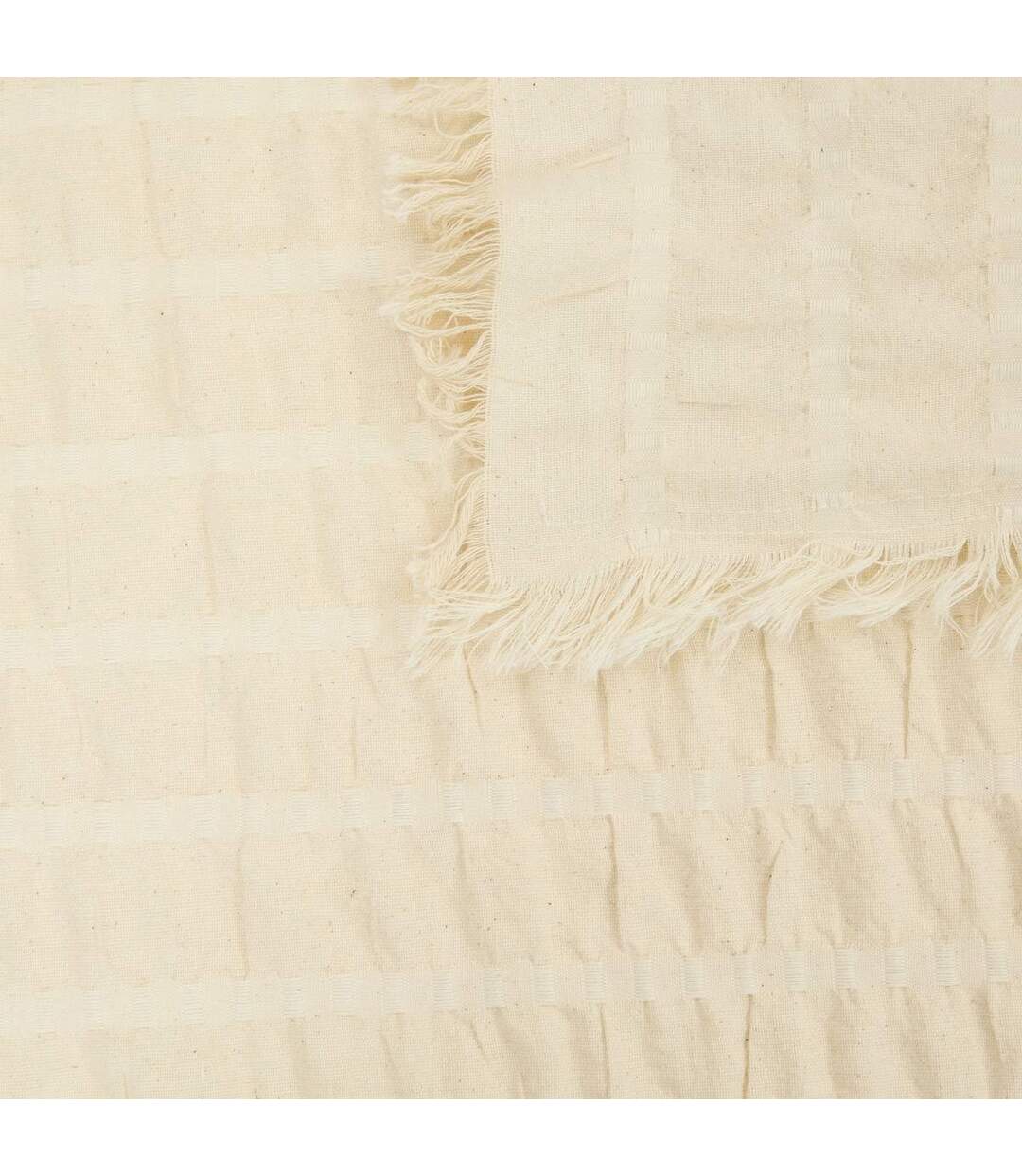 Nappe Plissée Ysel 150x250cm Blanc Chaud-2