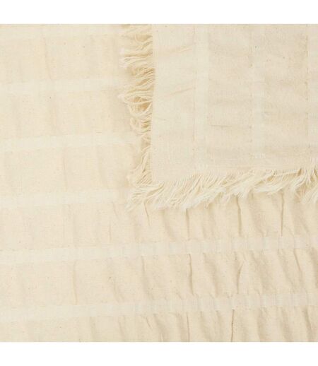 Nappe Plissée Ysel 150x250cm Blanc Chaud
