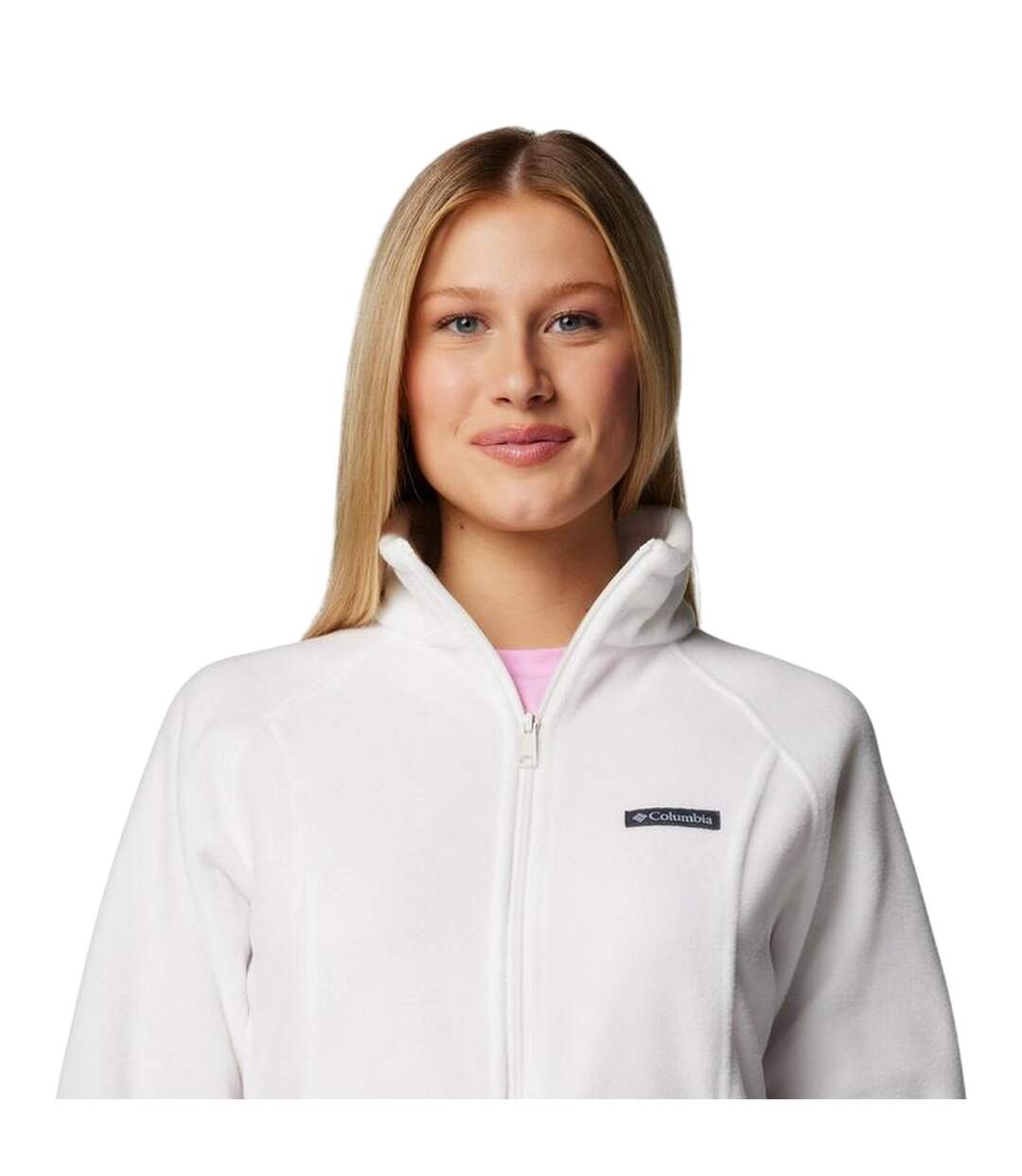 Womens/ladies Benton Full Zip Fleece Jacket White Columbia-4