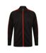 Finden And Hales Mens Knitted Tracksuit Top (Black/Red) - UTPC3354