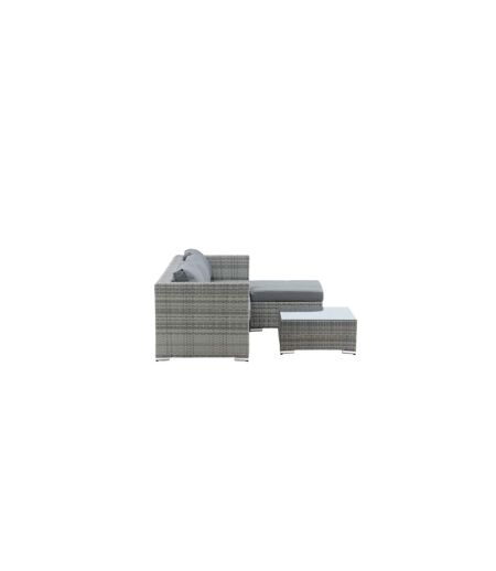 Salon d'Angle de Jardin Rotterdam 202cm Gris