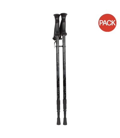 Pack of 2  Hiker trekking poles set  one size grey Mountain Warehouse