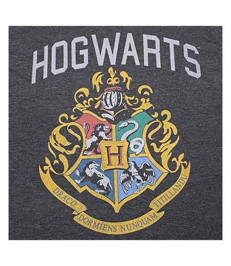 T-shirt Motif/style Emblèmes Des Maisons Hogwarts Homme Anthracite Harry Potter