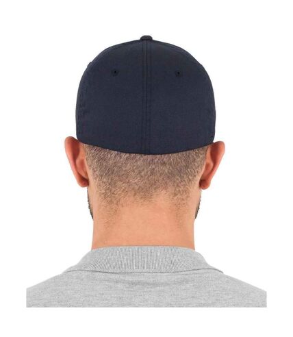 Casquette peignée wooly unisexe bleu marine foncé Flexfit